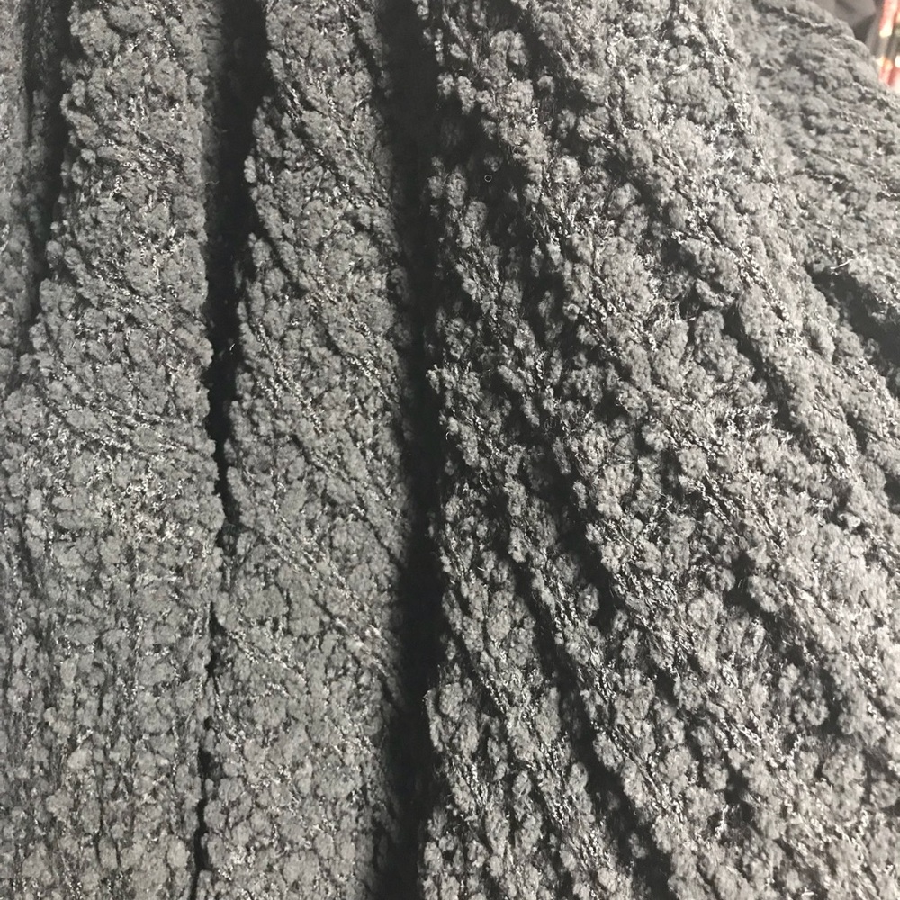 Black Soft Knit Long Cardigan W/ Pockets - Picture 4 of 4